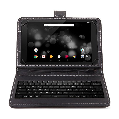 NAUC® Hülle-Tasche-Keyboard-Case für Huawei MediaPad T2 10.0 Pro Tastatur QWERTZ Standfunktion Micro USB - 3