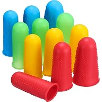16 Pièces Protege Doigt Respirants en Gel Silicone, Doigtier Silicone