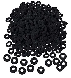 MINI BLACK RUBBER BAND PACK OF 100