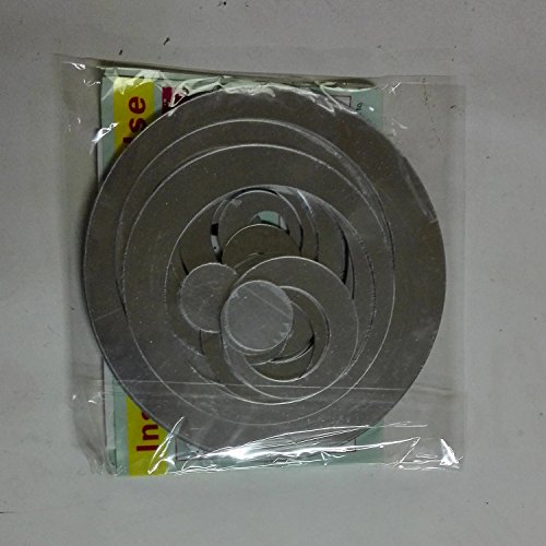 aooyaoo kreis spiegel wandsticker wohnzimmer Dekoration - 3