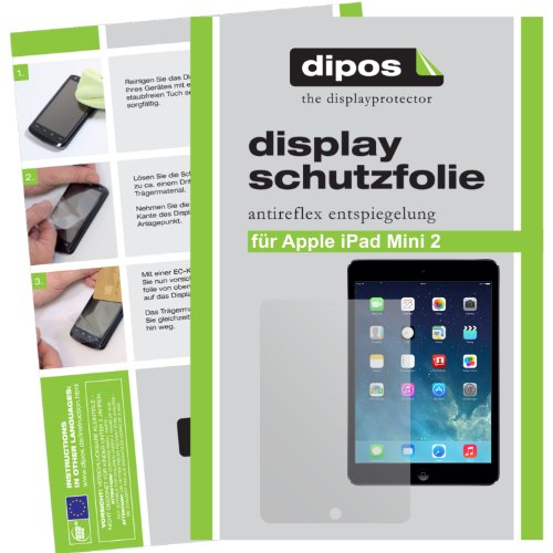 dipos Apple iPad Mini 2 / 3 Schutzfolie (2 Stück) – Antireflex Premium Folie matt - 2