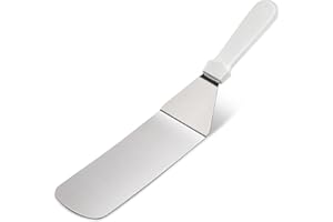 New Star Foodservice 36213 Plastic Handle Flexible Grill Turner/Spatula, 14.5-Inch, White