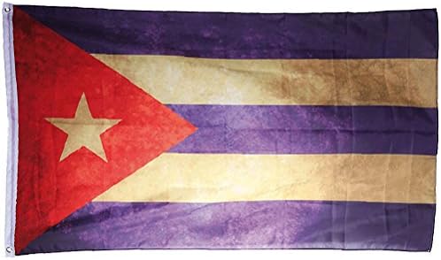 Bada Bing Cuba Vintage Flag Retro Cubra Libre Ca. 90 x 150 cm Shabby Chick Style