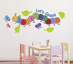 Luke and Lilly Vinyl Numbers Wall Sticker (Multicolour, 10 x 1 x 12 Inches)