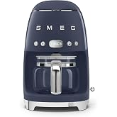 Smeg, DCF02NBEU Filtre Kahve Makinesi, Aroma ve Otomatik &Ccedil;alıştırma Fonksiyonu, 12 Bardağa Kadar Cam S&uuml;rahi, 2 Yoğunluk Seviy