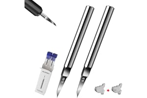 ‎STEDI stedi Ritzmeißel-Klingen aus Wolframstahl, Größen 0,15 + 0,3 mm, Ersatzklingen für Modellbau, RG-Modelle, Gundam-Bausätze, Resin, Gravuren, Linienführung und Panel Lines