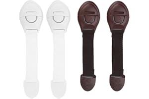 BIITFUU 4 szt. Blokada bezpieczeństwa dla dzieci samoprzylepna szafka na drzwi blokada bezpieczeństwa szafka lodówka szuflady zamki