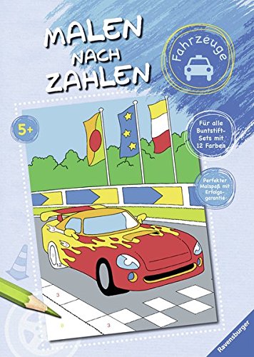 Preisvergleich Produktbild Malen nach Zahlen: Fahrzeuge