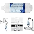 JEWJIO Shower Filter, 10μm Filtration for Chlorine & Rust Removal, Prevents Hair Loss & Dry Skin, Translucent Shell, Odorless Shower