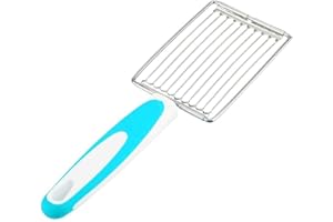 YMIKO Almuerzo de acero inoxidable Cortador de carne, rebanador de carne enlatada Cocina Herramientas de corte pragmáticas para cortar queso de tomate Spam de huevo hervido para uso diario(Azul)