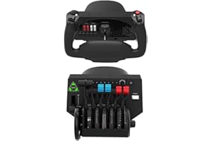 HONEYWELL Honeycomb Alpha Flight Controls Yoke with Honeycomb Aeronautical Bravo Throttle Quadrant Bundle (2 Items)