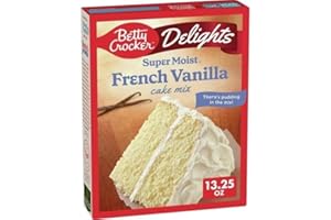 A AMERICAN FOOD MART Betty Crocker Delights Super Moist French Vanilla Cake Mix 376g (13.25oz)
