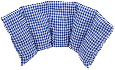 Heat Bag German Quality, 800 grams of Cherry Stones in 5 Cells - for Microwave, Oven, Freezer (Blue Large)