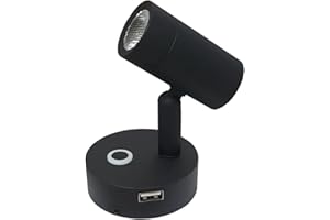 MARVIX LED Reading Light Dimmable 12V 24V Chrome Spotlight Touch Control Switch USB Charging Motorhome Caravan Boat Lamp