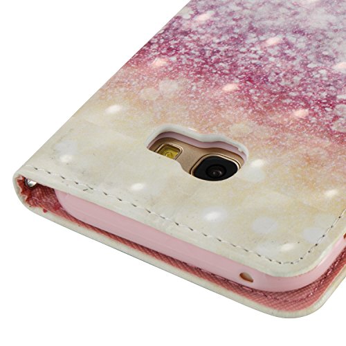 Galaxy A5 2017 Hülle, BONROY® PU leder Hülle für Samsung Galaxy A5 (2017) A520 Ledertasche Schutzhülle Case PU Leder Wallet Tasche Brieftasche Schutzhülle 3D Malerei Muster PU Lederhülle Flip Hülle im Bookstyle mit Kartenfach Aufstellfunktion Magnetverschluss für Samsung A520 - 5