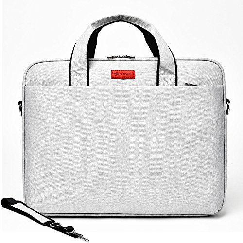 Für Apple, Dell, ASUS, 13/14/15/15.6/17.3 cm, Männer und Frauen, stoßfest, einzelne Schulter Laptop Tasche, 17,3 Zoll, Elfenbein - 3