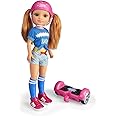 NANCY- Nancy, un Giorno con il mio hoverboard, bambola meccanica con capelli lunghi castani e hoverboard, per bambine/i dai 3