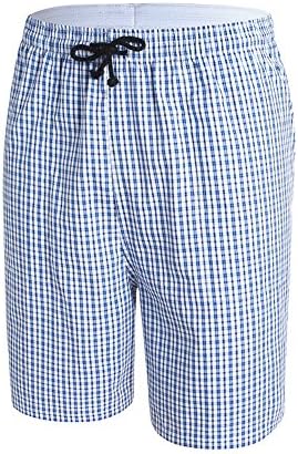 Plaid Swim Shorts - Dizoe Mens Quick Dry Beach Surfing Boardshorts Drawstring Bathing Suit Trunks with Pocket