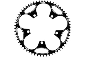 BIKECO Bicycle Narrow Wide Chainring 110/130BCD 5 Screws Round Bicycle Chainring 36/38/40/42/44/46/48/50/52/54/56/58/60T Bicycle Chainring for 9 10 11 Speed Road Bike MTB