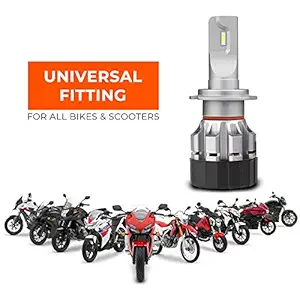 Autofy Universal H7 LED Headlight Fog Light Bulb With White Light For All Cars (Set Of 2)