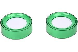 REFURBISHHOUSE 2 piezas de Esponja de mojado de dedo para dinero cajero plastico verde de 7 cm de diametro