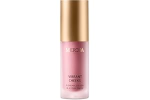 MERODA® Vibrant Cheeks Liquid Blush [ZARTES & GLOWY FINISH] - Rouge Hochpigmentiert & Flüssig - Langanhaltendes Blushliquid in verschiedenen Tönen (Grape Galore)
