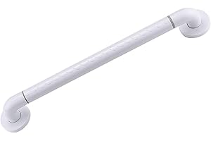 XQHD Maniglione da Bagno Acciaio Inossidabile, Maniglione da Doccia per Pareti di Vasca Sicurezza per Disabili Anziani Gravida Bambini e Persone con Mobilità Ridotta,White-40cm