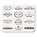 Produktbild Luancrop Mauspads Abzeichen Hochzeit Typografische Save The Date Label Design Stempel Retro Mauspad für Notebooks, Desktop-Computer Mauspads, Bürobedarf