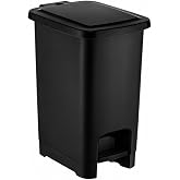 Turan Home Pedallı &Ccedil;&ouml;p Kovası Siyah, İ&ccedil; Kovasız - 25 L | Pedal Mekanizmalı, İ&ccedil; Kovasız