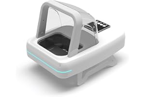 ISENVO Comedero Automático para Gatos, Alimentador de Microchip para Mascotas con Colgante de Collar RFID, Detecta 134,2 kHz 15 Dígitos de Identificación de Chip para Mascotas, Evita El Robo de Alimentos