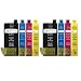 Produktbild 2 kompatible Sets mit jeweils 4 XL Druckerpatronen, T2715 (8 Patronen) ersetzen - Schwarz / Cyan / Magenta/Gelb für Epson WorkForce WF-3620DWF, WF-3640DTWF, WF-7110DTW, WF-7610DWF, WF-7620DTWF