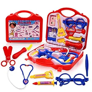 HARRY & JAMES Doctor Play Set with Foldable Suitcase,Doctor Set Toy Game Kit,Compact Medical Accessories Toy Set Pretend Play Sets,Docter Kit Toy for Kids,Boys,Girls,Childrens,Multicolor