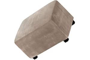 Acdler Ottoman Schonbezug Samt Hockerbezug Bezug Für Fußhocker, Rechteckig Stretch Ottomane Abdeckung, Sitzhocker Elastisch Husse, Überzug Möbel Protector Sofa Fußbank, 73-94cm