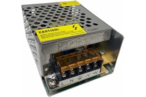 ANNA FLOWERS Alimentatore stabilizzato 12v 3 ampere 36 watt switch trasformatore per illuminazione led e videosorveglianza per interni E25