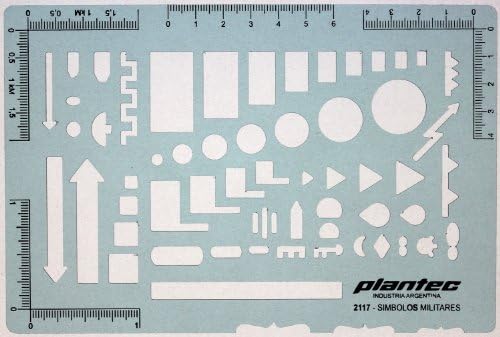 Army Military Map Tactical Marking Troops Drawing Template Stencil