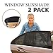Produktbild Aoforz-uk 2 stücke Auto-Styling Sonnenschutz Auto mit Sonnenschutz Fenstergitter Bildschirm Schatten Net Side Shield Sonnencreme Sandsäcke
