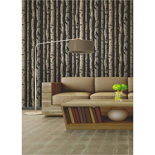 Brewster FD31053 Birke Baum Tapete – Gold - 2