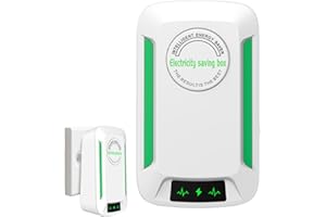 ETUCYNG 9.8x5.8 Cm Dispositivo De Ahorro De Energía Caja De Ahorro De Electricidad Stop Watt Power Saver ABS Dispositivo De Ahorro De Electricidad Y Energía Doméstico Para El Hogar