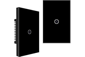 GOOGBO 2pack Smart light switch Smart Switch Timing Switch, telecomando con smartphone, compatibile con iOS e Android, con Alexa Echo e Google Assistant (EU Smart Switch 1gang 2pack)