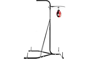 MAXSTRENGTH Free Standing 2 way Frame Boxing Punch Bag Stand Speedball Platform With 4ft Hanging Punch Bag