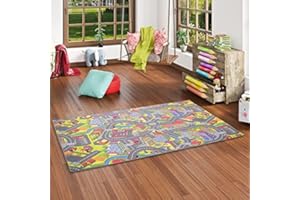 Snapstyle Alfombra Infantil Little Town 3D Gris en 24 Tamaños