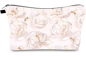 FAVORTALK Womens Cosmetic Bags Small Vegan Leather Makeup Bag for Purse Zipper Travel Mini Makeup Pouch B1137