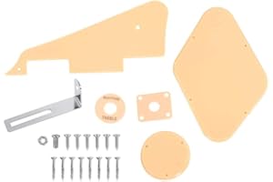 Set Battipenna per chitarra, RiToEasysports Piatti Set Battipenna per interruttore Anello cavità Jack piastra posteriore per LP Jazz chitarra con viti Chitarra Portatile