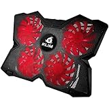 KLIM Wind laptop PC USB Cooler (Red and Black) -