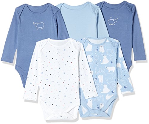 Baby Boys' Bodysuit (Pack of 5)(MC414-1_Multicoloured_Newborn)