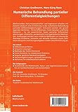Image de Numerische Behandlung partieller Differentialgleichungen (Teubner Studienbücher Mathematik)