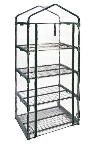 Preisvergleich Produktbild GEWÄCHSHAUS MIT 4 EBENEN TREIBHAUS TOMATENHAUS PFLANZENHAUS FRÜHBEET FOLIENZELT