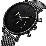 Das Schwarz Milanese Mesh Edelstahl armband ist sehr bequem am Handgelenk. Mit dem Free Watch Link Tool können Sie die Armbandlänge ganz einfach einstellen, indem Sie den Anweisungen in der Uhrenbox folgen.