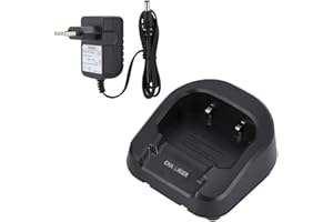 YOUTHINK Cargador De Batería De 100-240 V para Baofeng Uv82 Uv-8D Uv-82Hx Cargador De Batería De Iones De Litio De Radio Bidireccional Walkie Talkie para Baofeng Todas Las Series Uv-5R Resistente(EU)