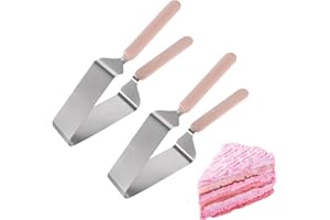 monTTese Cortador y separador Triangular de pasteles, dispositivo de acero inoxidable ajustable, para pasteles, repostería, Rebanador Triangular de acero inoxidable para Tartas